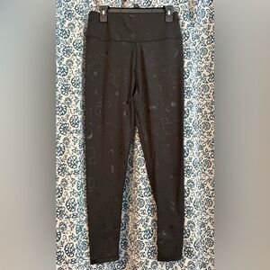 Disney stars and moons Black Patterned full length Leggings for adults